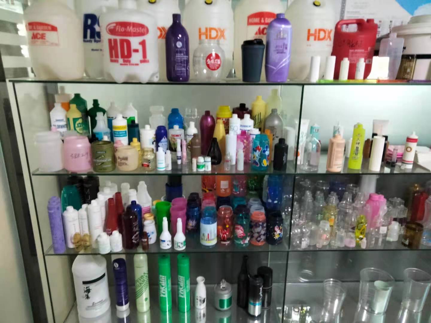plastic bottles and caps