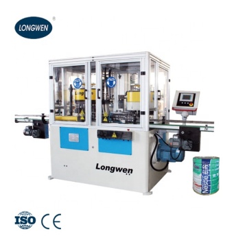 Automatic flanging beading seaming production line